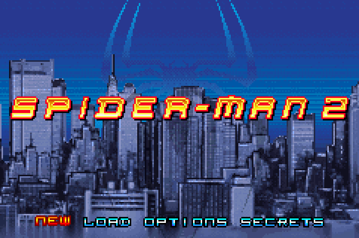 Spider Man 2 Title Screen